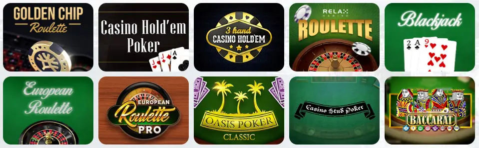 Giochi da tavolo al FANTASTIK CASINO