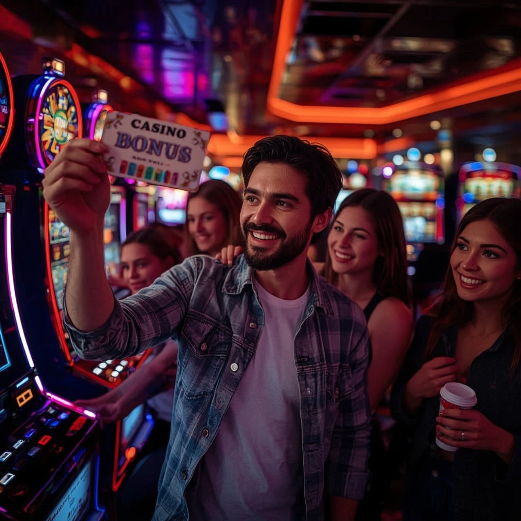 una persona con un bonus del casinò FANTASTIK CASINO