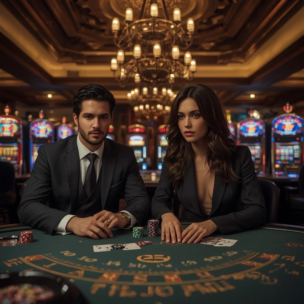 Due giocatori di poker al FANTASTIK CASINO